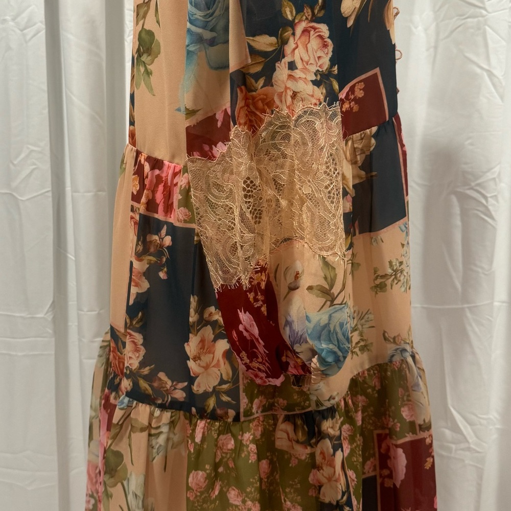 Sachin + Babi Moyer Floral Patchwork Mini Dress - Picture 4 of 16